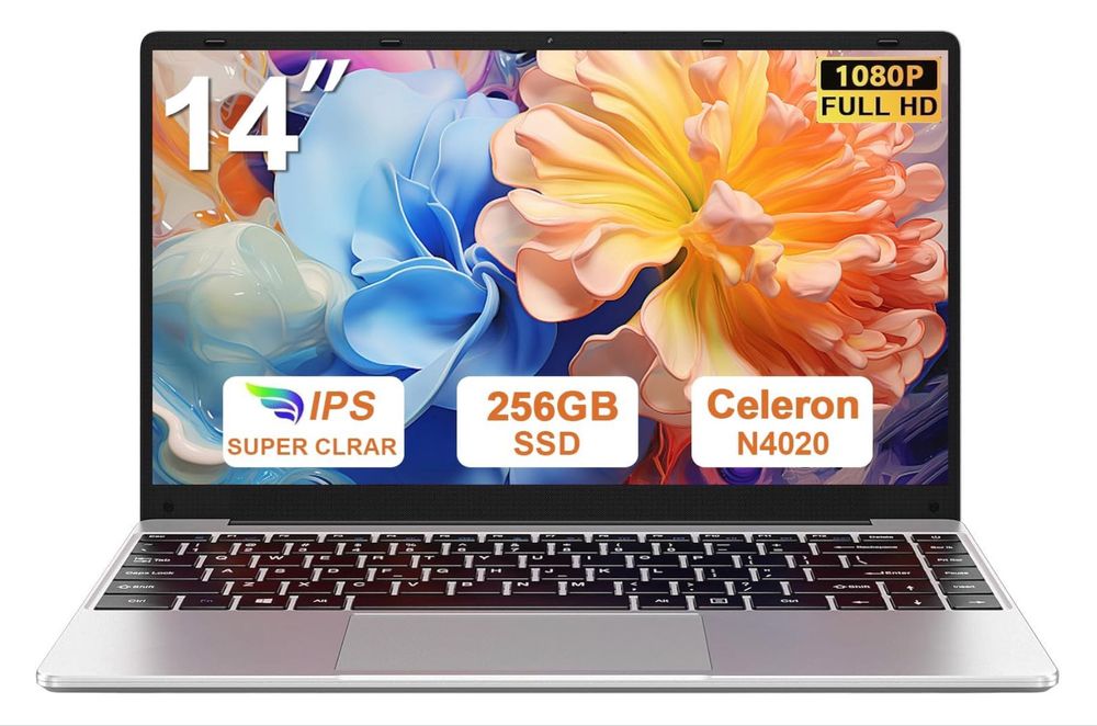 Laptop Bvate 14" FHD, Intel N4020, 6Gb ram, 256Gb SSD - sigilate