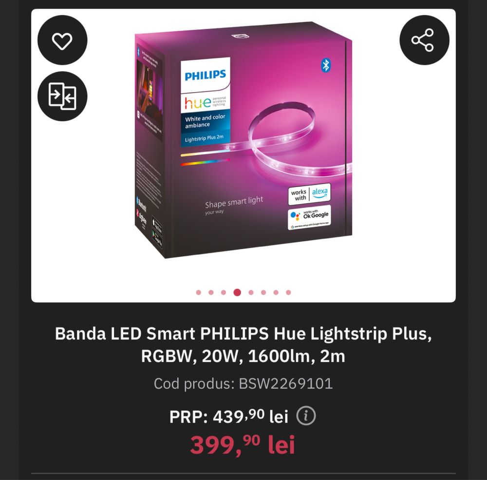 Vand kit-uri iluminat inteligent Philips Smart Hue