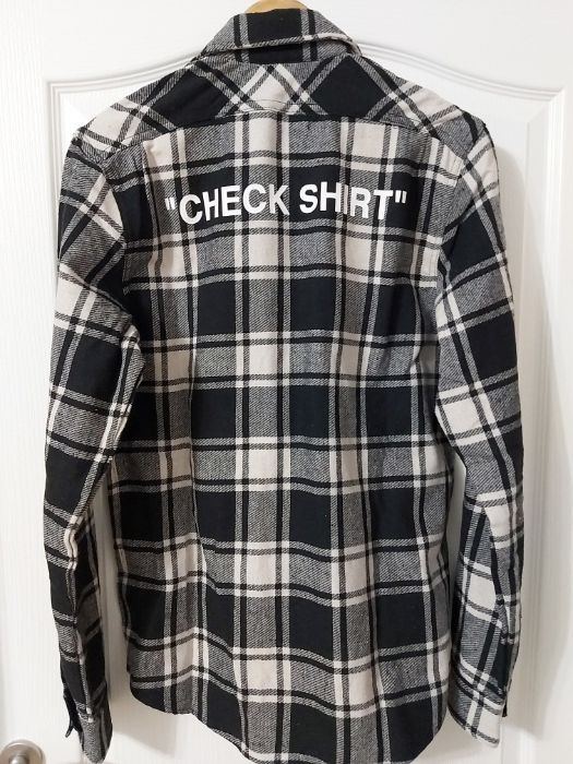 Camasa Flannel Off White Check Shirt XS oversized (fit de M)