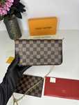 Geanta Louis Vuitton model FELICIE piele canvas 100% cutie cadou