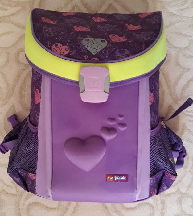 Ghiozdan scoala Easy LEGO Core Line - design Friends Hearts