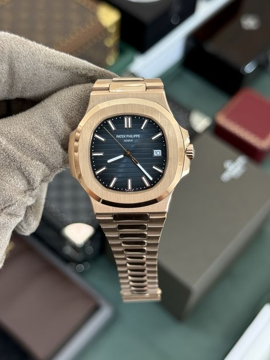 Patek Philippe Nautilus Gold Blue Dial