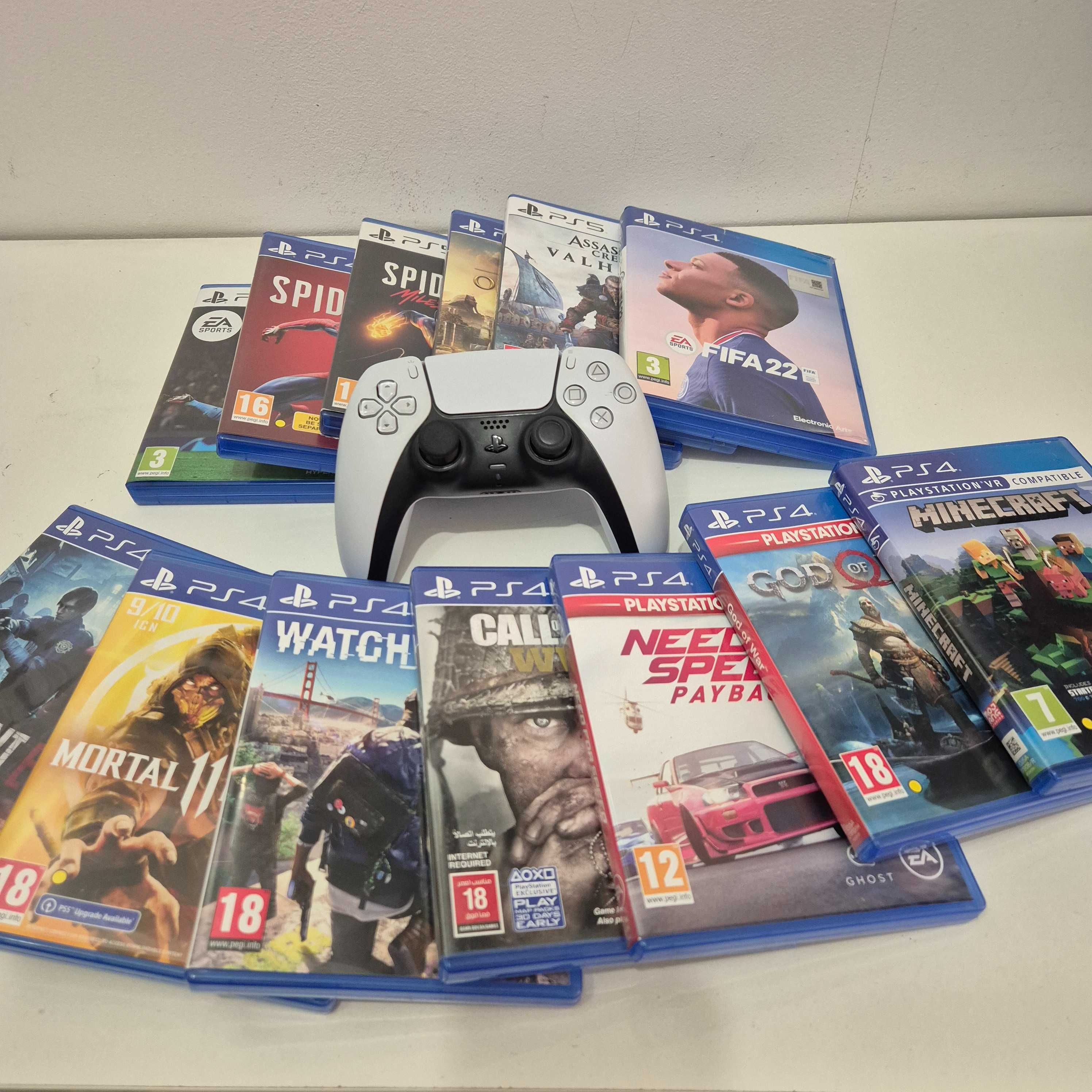PlayStation 5 + 1 джойстик+ 13 игри + поставка -зарядно !