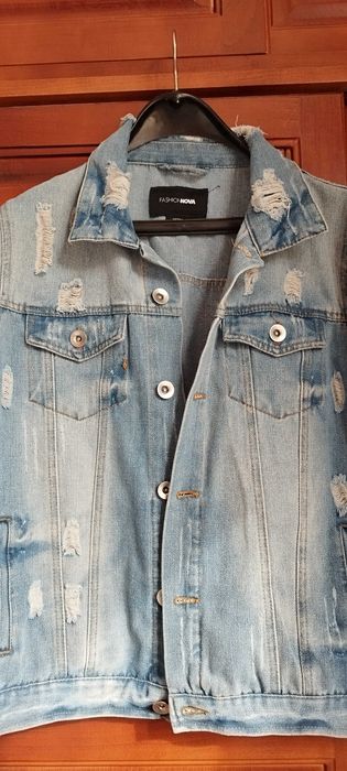 Дамско дънково яке М