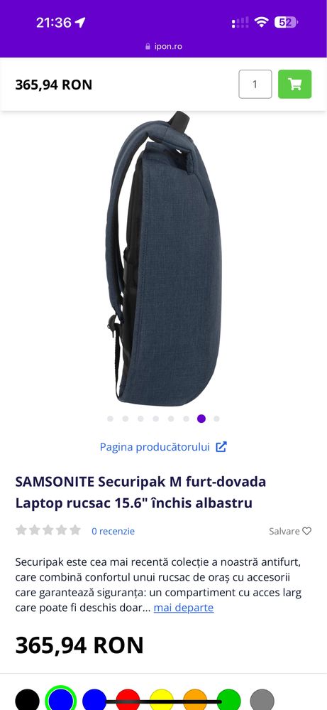 Ghiozdan Samsonite Securipak M