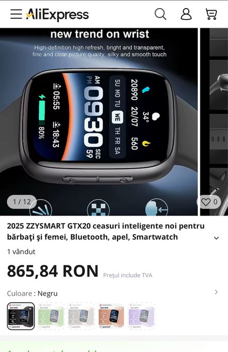 SmartWatch RTX20 Sigilat