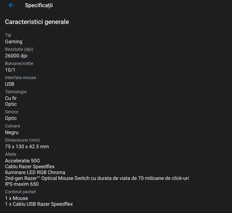 Mouse Gaming Razer Basilisk V3 Chorma RGB