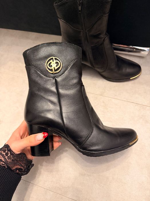 Дамски кожени боти, размер 37