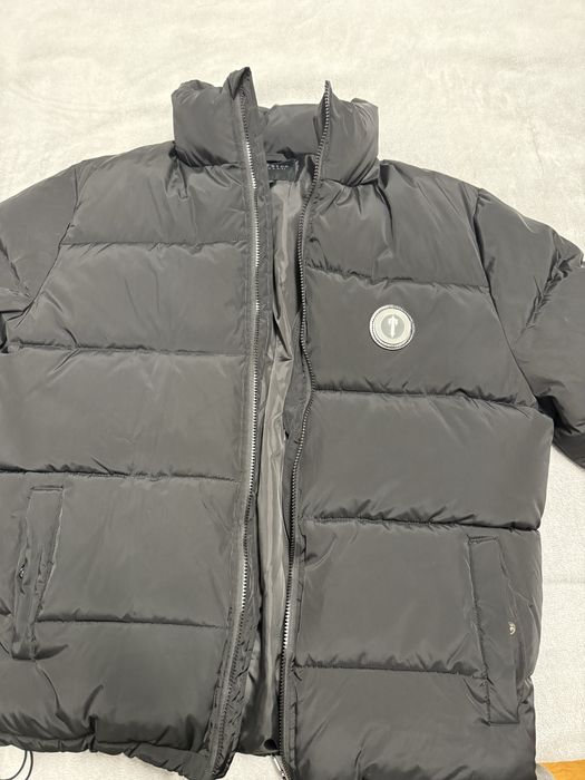 Trapstar Irongate Detachable Hooded Puffer Jacket Black