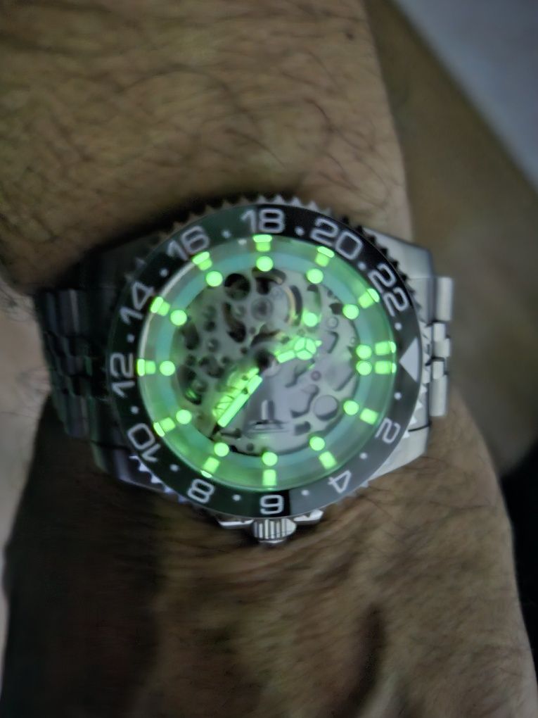 Ceas Automatic Skeleton Mecanism Seiko NH70A Diver 20 ATM