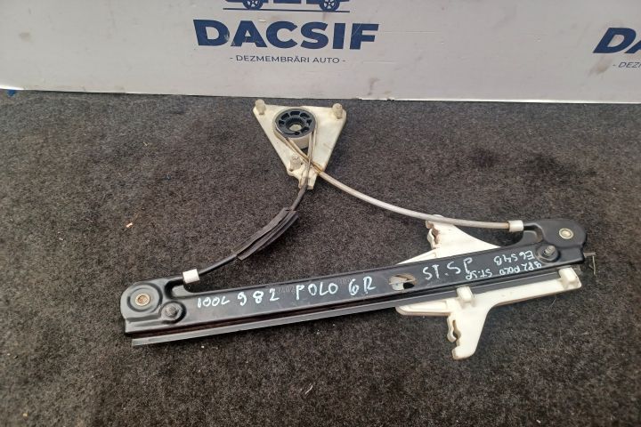 Macara geam spate stanga manuala 6R4839461C Volkswagen VW Polo 5 6R [
