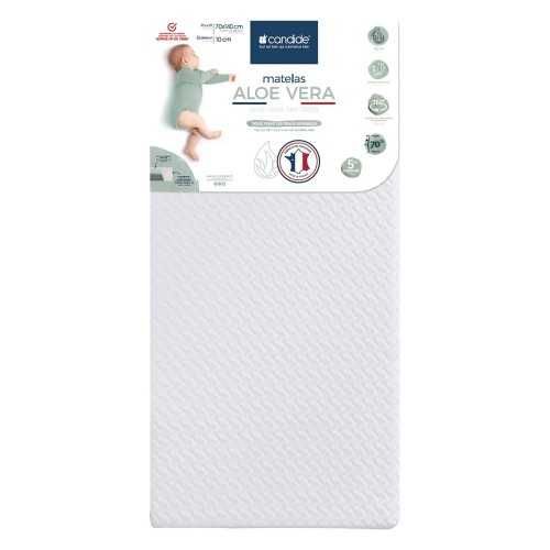 Бебешка кошара с подвижна решетка с включен матрак Алое Вера 60х120