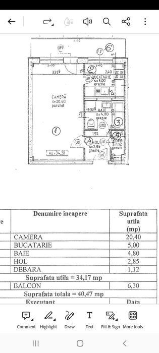 PF vand ap. 1 camera 34mp Cluj Napoca