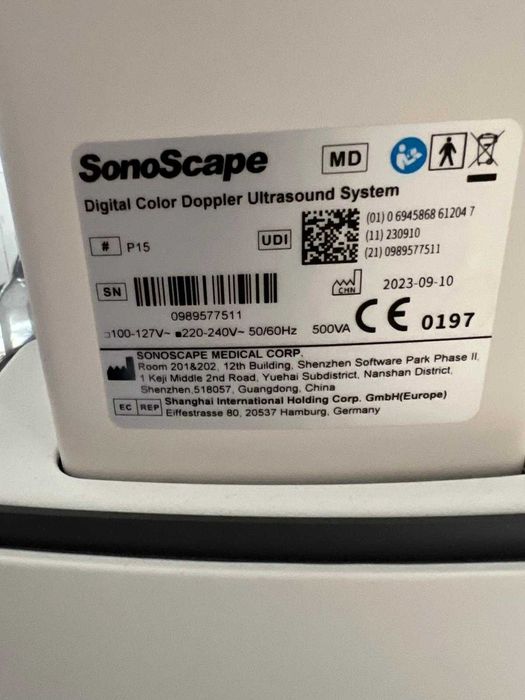 Ecograf Doppler SonoScape P15
