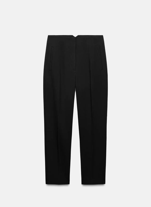 Черен панталон висока талия НОВ Zara