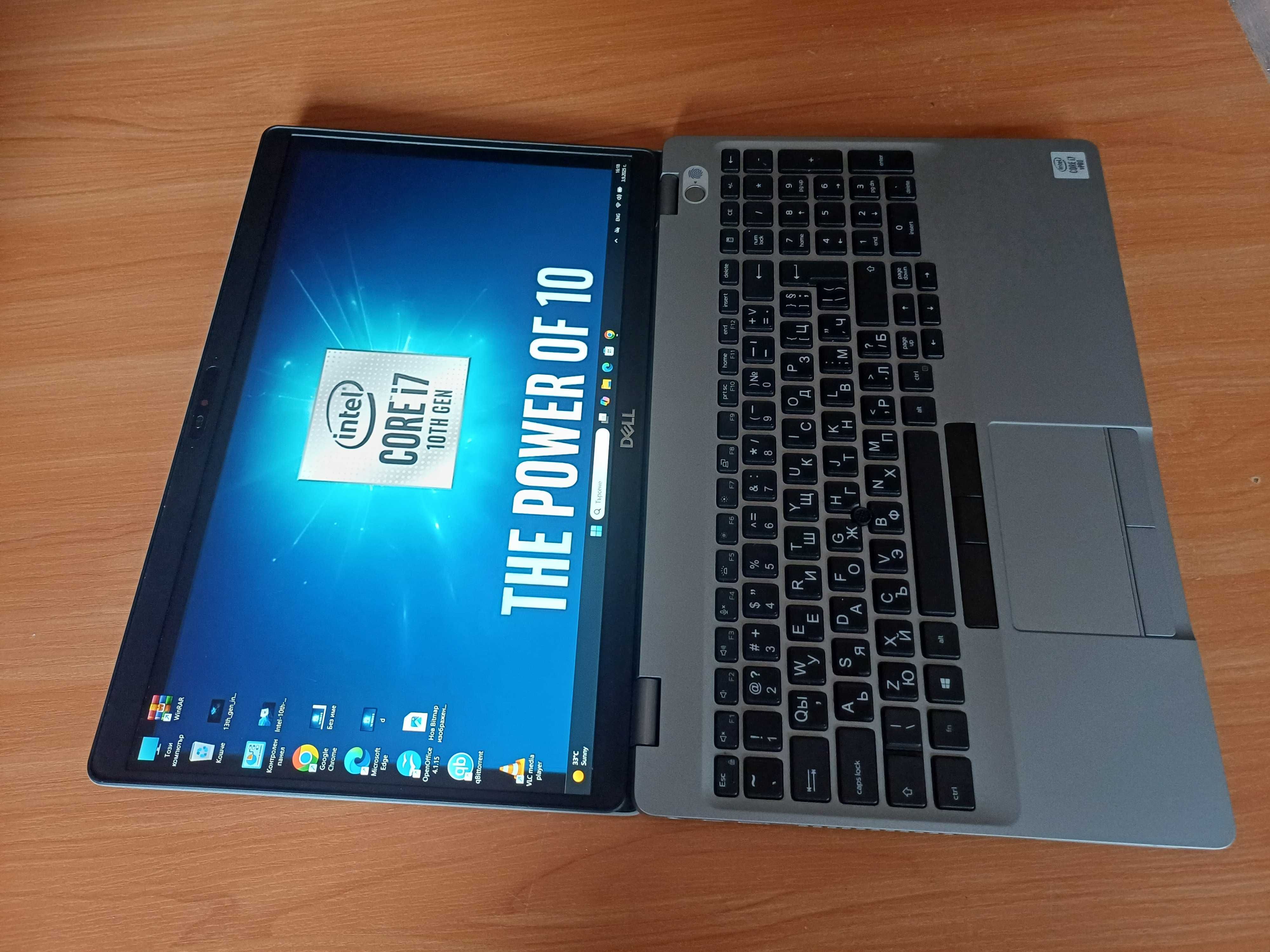 15.6'' FHD IPS Dell i7-10750H 5.00GHz/16GB DDR4/512GB SSD с нова бат.