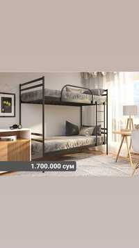 Металлическая Двухъярусная Кровать для гостиницы, дома и Производство