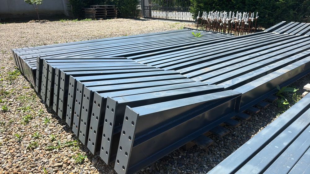 Hală metalică 12/25/4m completa