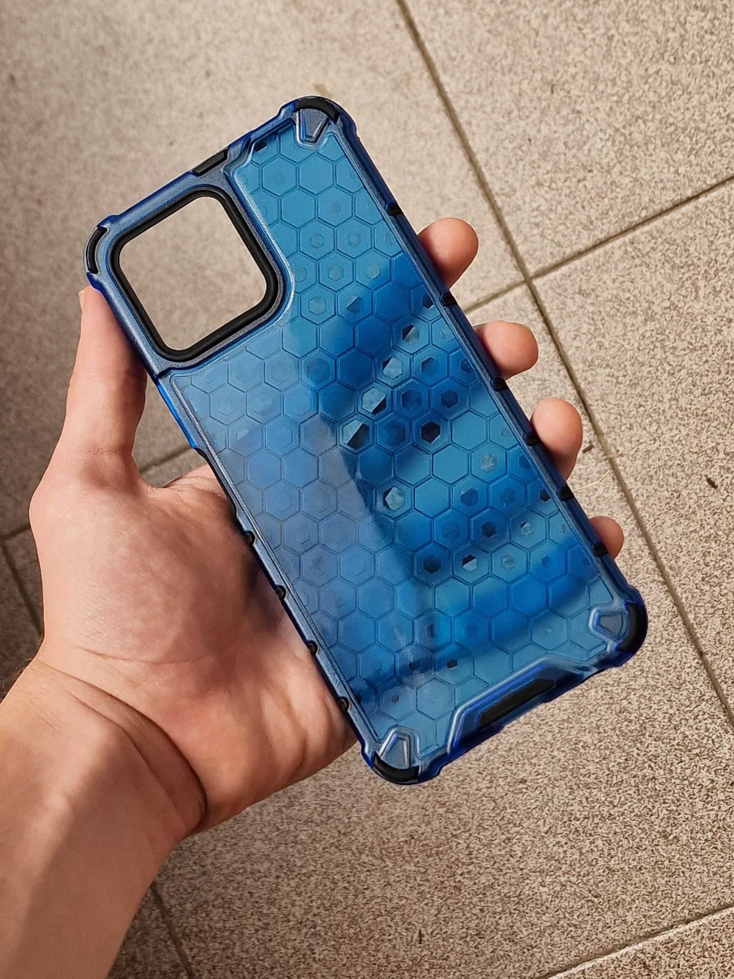 Husa Honor X8 HONEYCOMB albastru