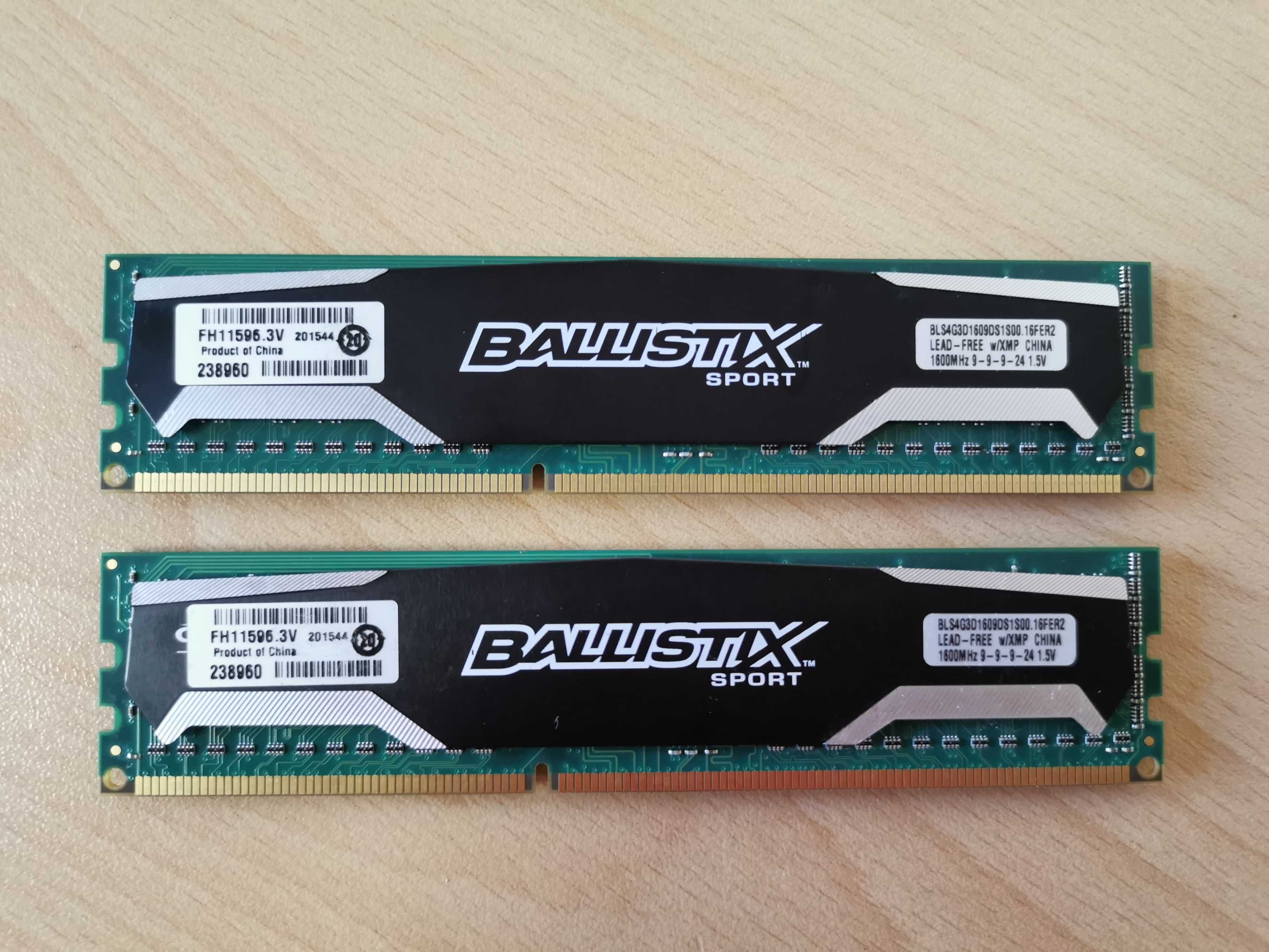 ПРОМО Crucial Ballistix Sport 8GB kit (2x 4GB) DDR3 1600MHz рам памет