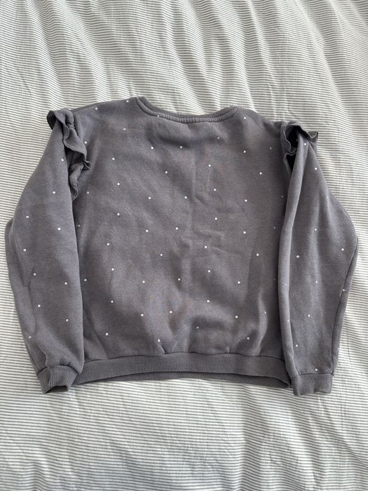 Bluza H&M fete 9-10 ani gri