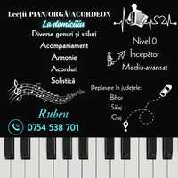 Lectii de pian/orgă/acordeon