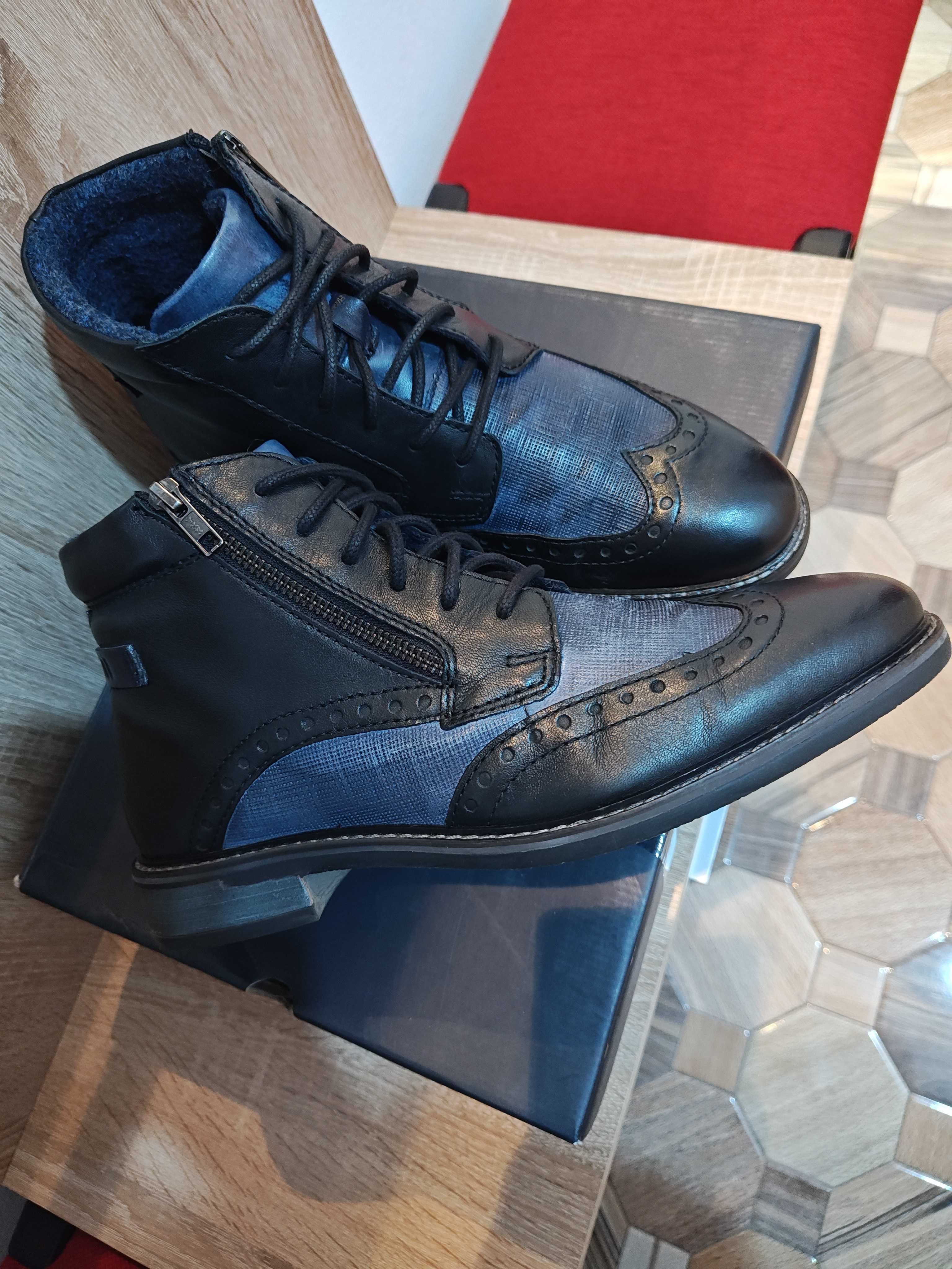Ghete Bugatti, piele naturala, marime 42