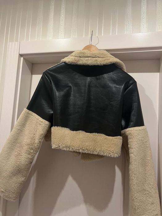 Дамско яке с пух / кожено яке