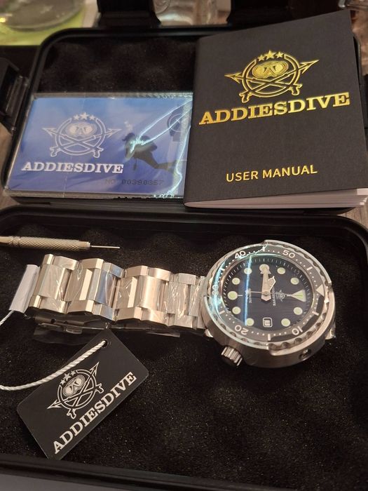 Чисто нов diver механичен часовник Addiesdive