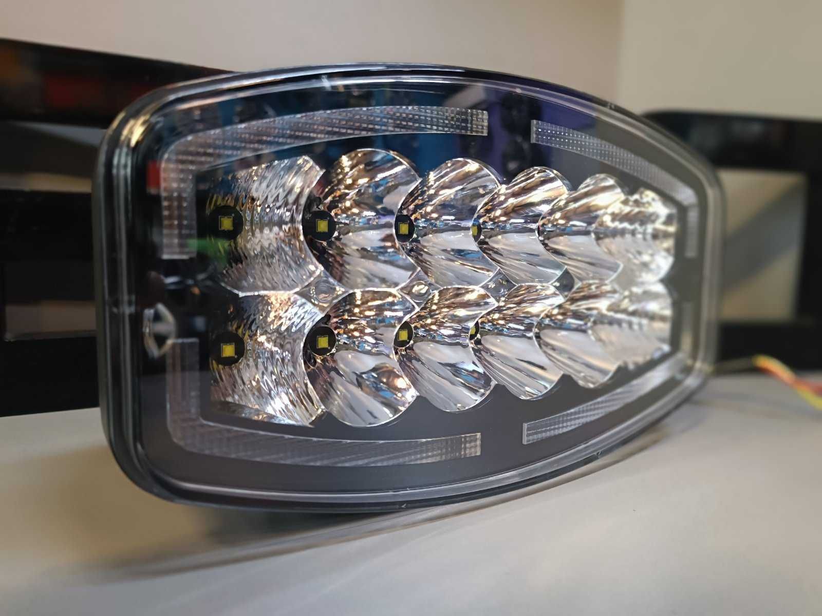 LED мощен диоден фар 12V-24V за камиони трактор джипове 10С03