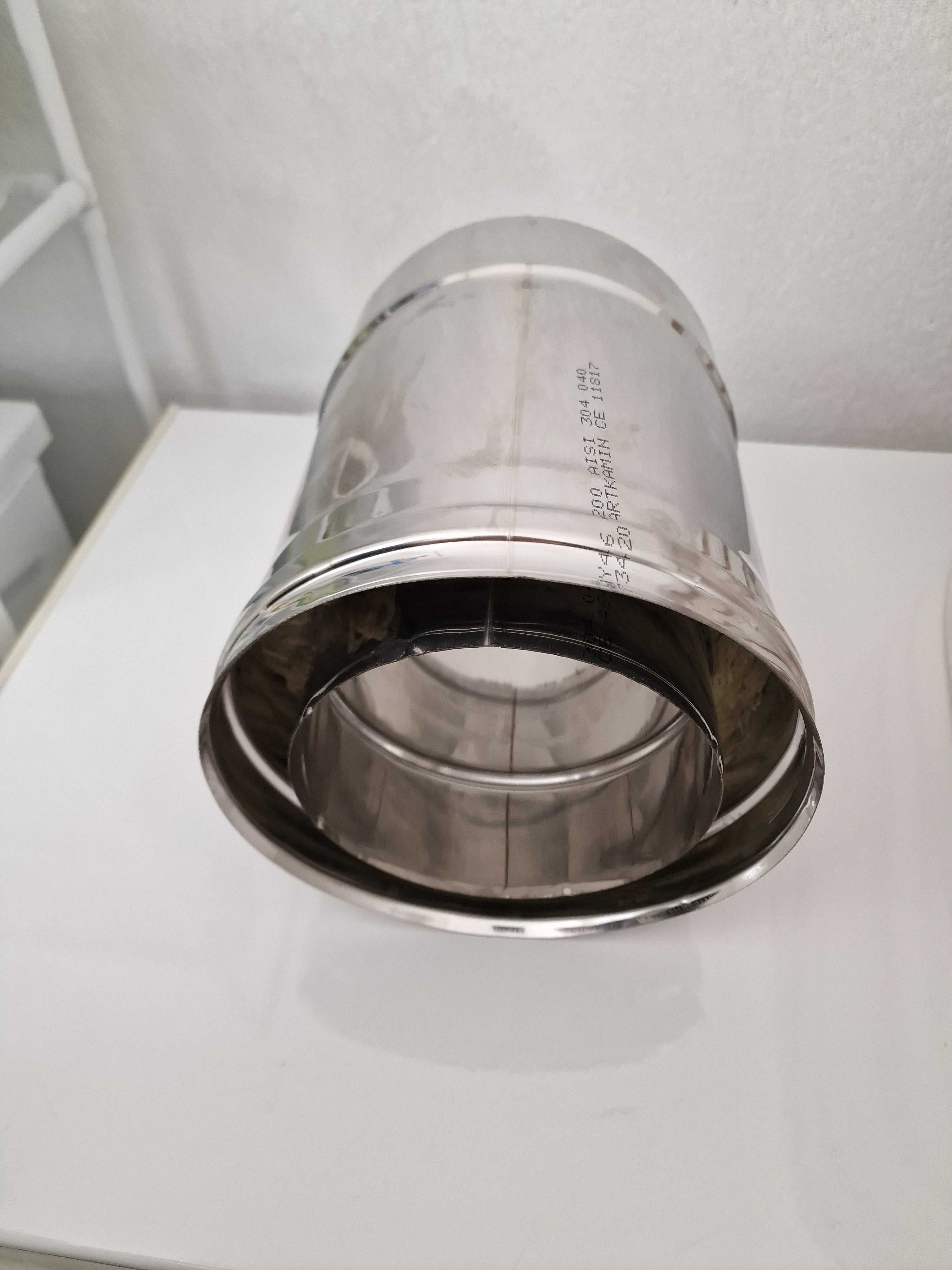 Димоотводно Коляно Инокс 90° с изолация