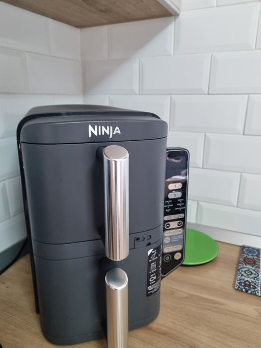 Airfryer Ninja DoubleStackXLSmartSL451, 2470W,9.5L, termometru6 funcți