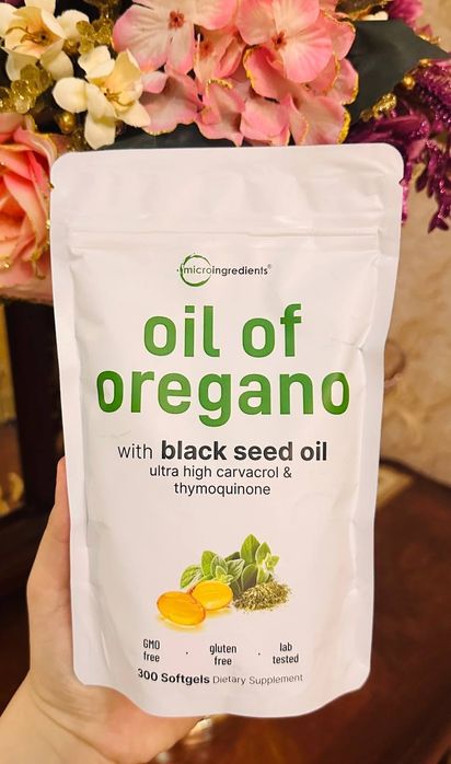 Oil of oregano,black seed oil bilan,300 softgel, barakali Va natijali