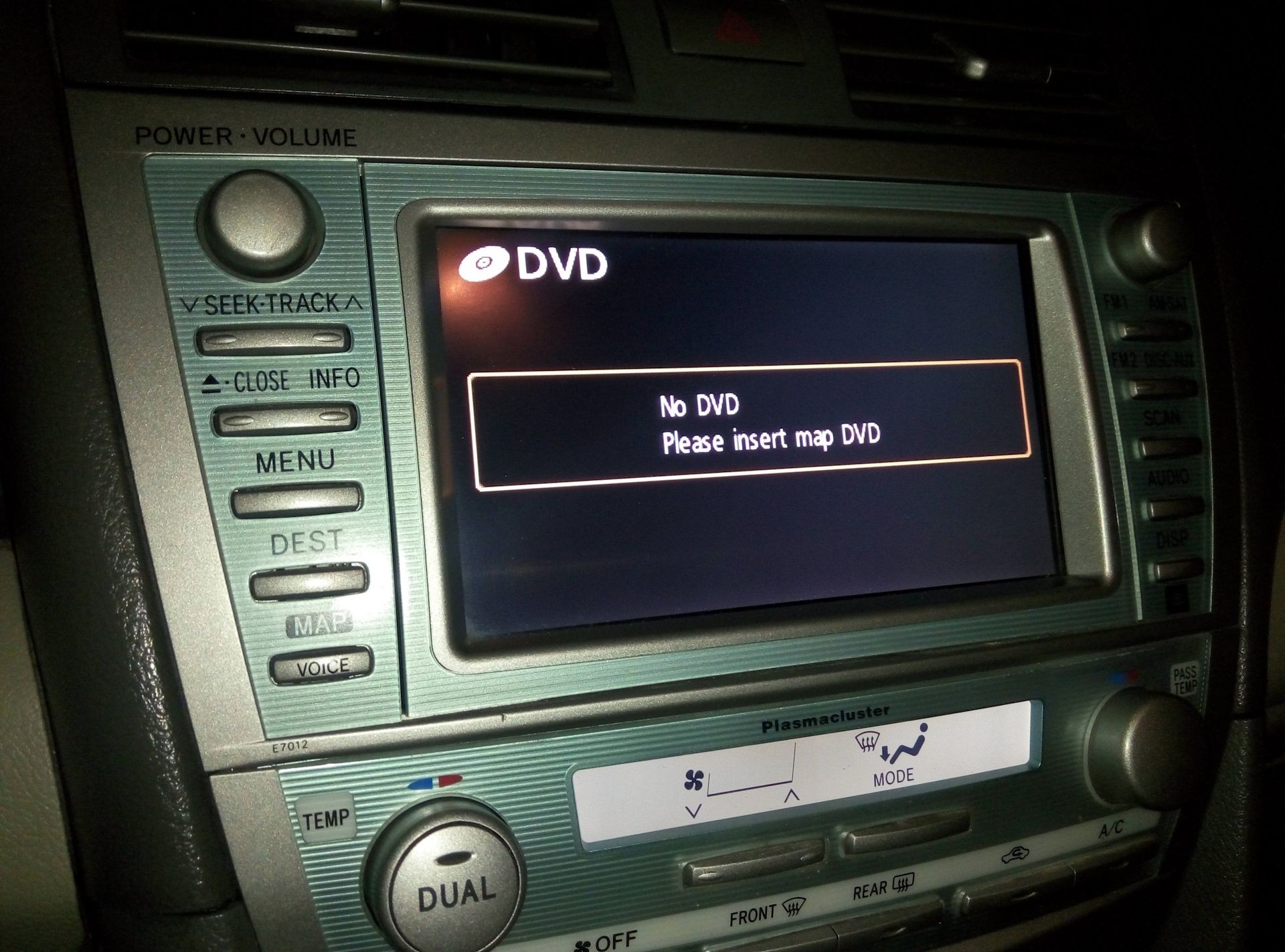 No DVD Please insert map DVD на Toyota - загрузочный диск