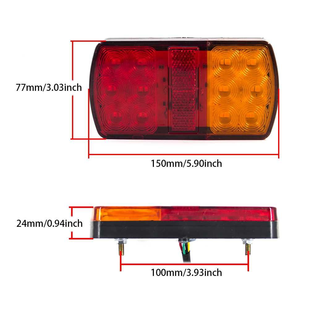 Стоп LED 12V за Ремарке, Бус, Камион, Каравана и др. - 2бр. А-3443-2