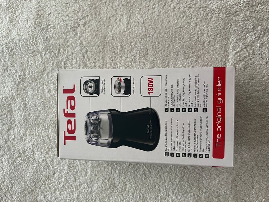 Râșniță Original TEFAL GT110838, 180 W, 50 g, design modern, lame inox