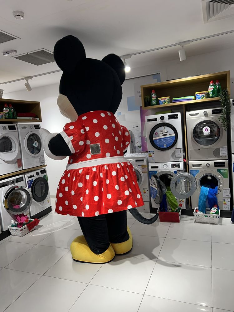 Minnie mouse 2.6 m mascota gonflabila , noua, sigilata