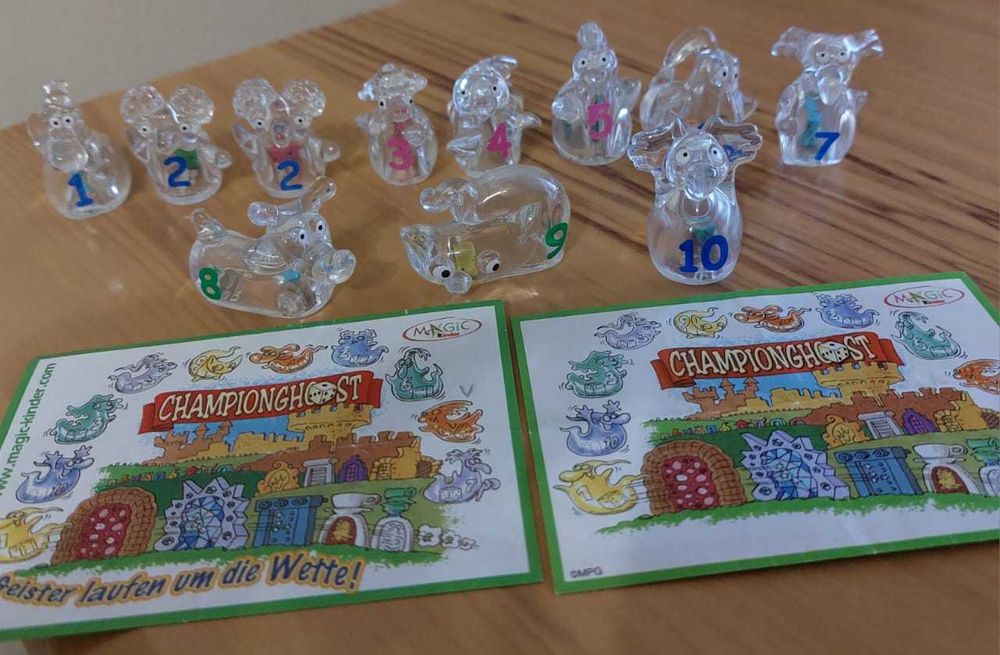 Киндер Приведения с кубиками Серия. Фигурки киндеры