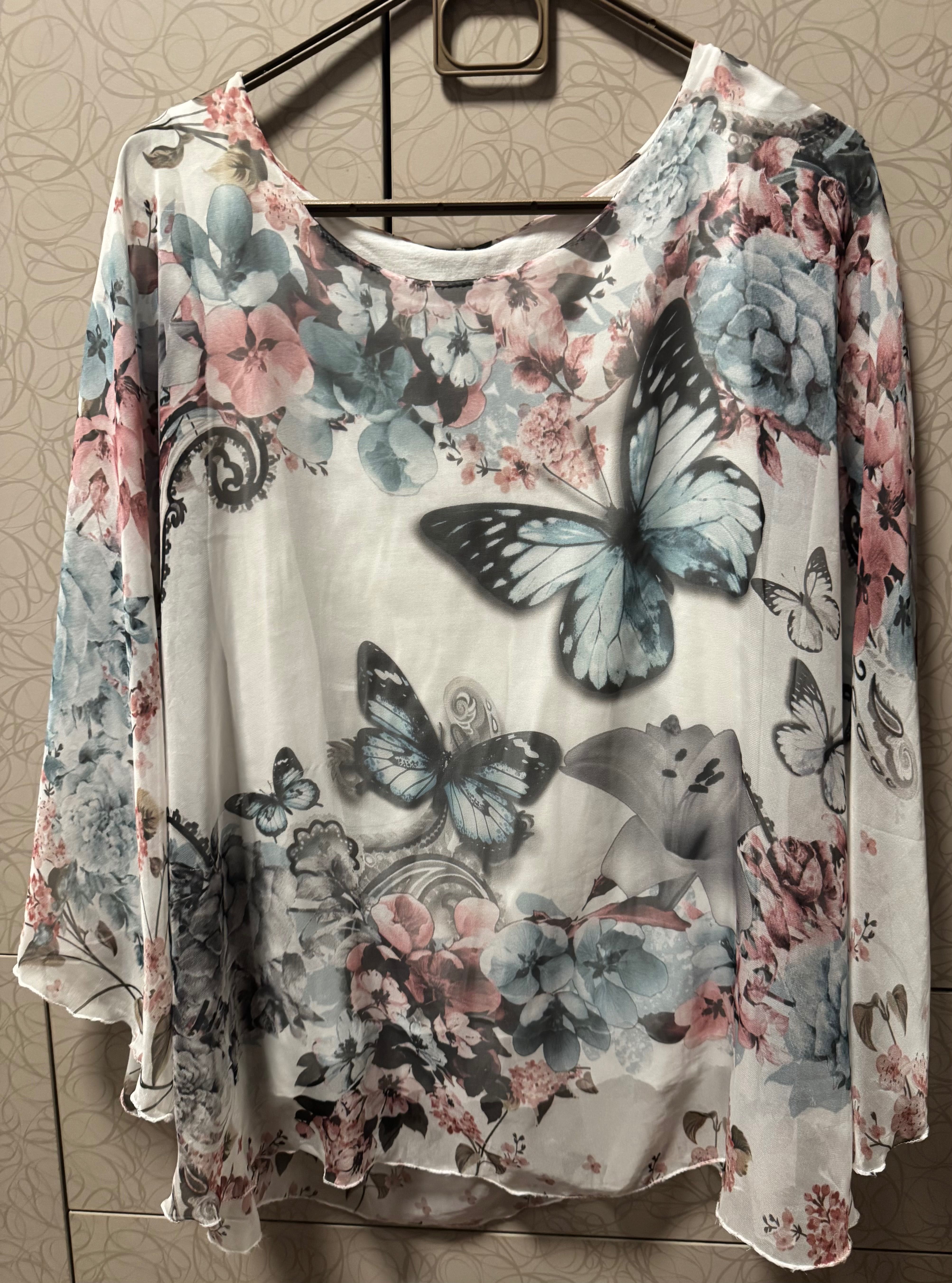 Дамски блузи с къс ръкав L - XL