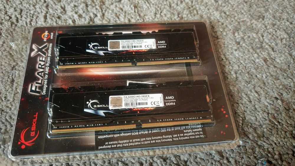 НОВА ! Рам памет G.Skill Flare X 2x8GB 16GB DDR4 3200MHZ CL 14 B-die