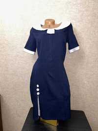 Продается новое синее классическое платье