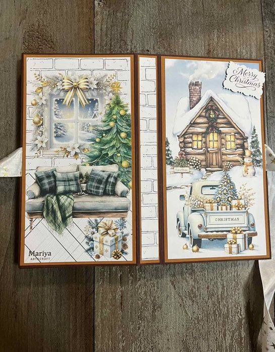 Коледни картички с шоколад