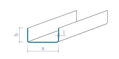 Profile metalice zincate U 350 Structura