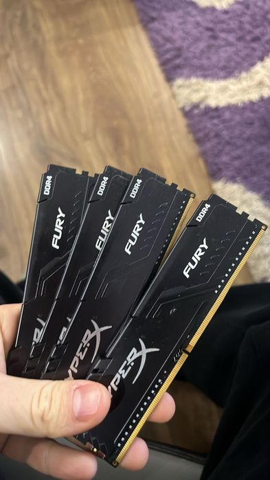 32 GB RAM 4x8 GB HyperX Fury 3200 MHz CL16
