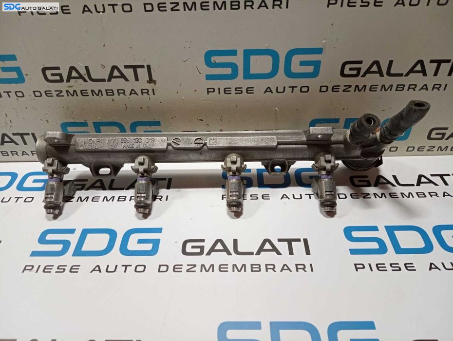 Rampa Presiune cu Injectoare Distribuitor Carburant Motorina Volkswagen Polo 9N 1.6 2004 - 2008 Cod 036133319AK 036031A 036133035A [M6016][M6017]