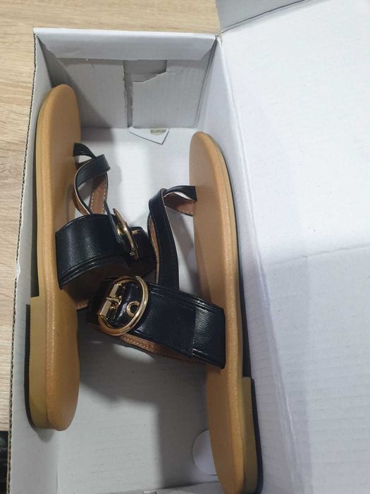 Sandale fara Toc din Piele Ecologica dama maro