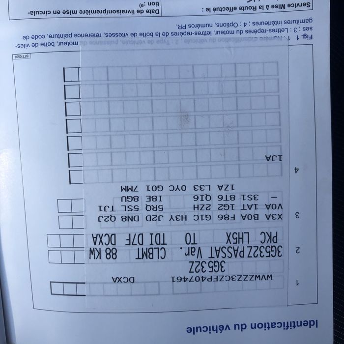 Bara fata Vw Passat B8 cu 6 senzori de parcare albastra LH5X 1.6 dcxa