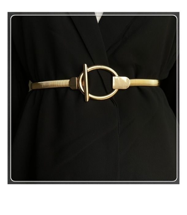 Ремен золотистый новый