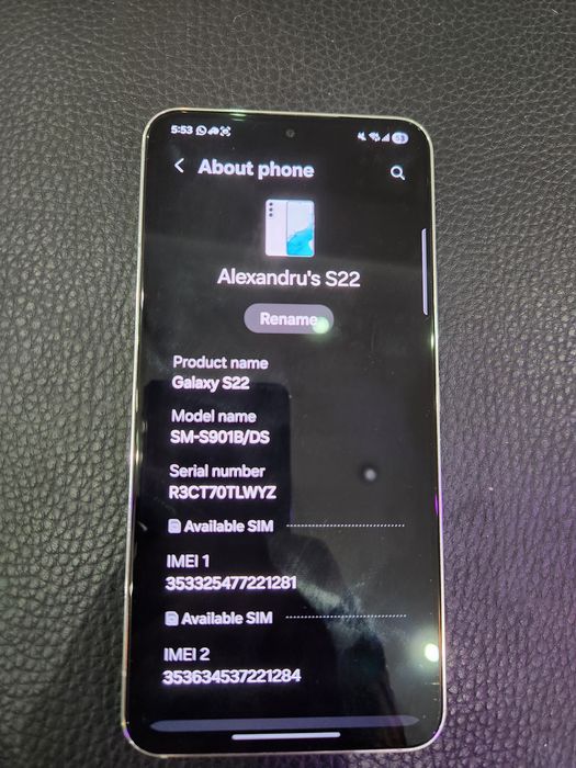 Samsung S22, 128 gb