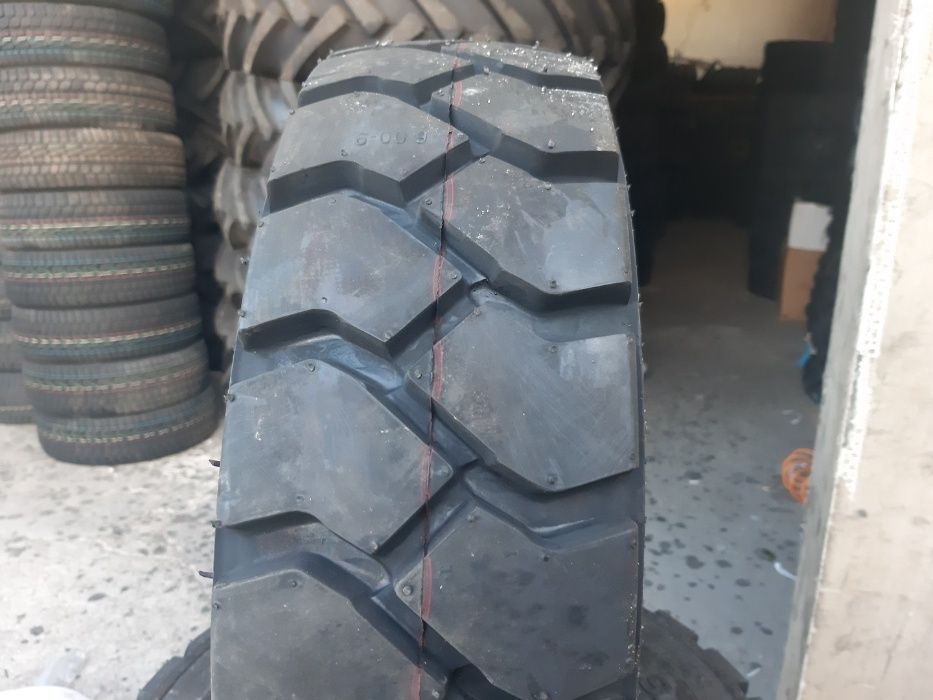 Anvelope noi pt stivuitor sau plug 6.00-9 cu camera si talon inclus